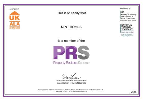 PRS Certificate 3