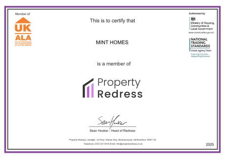 PRS Certificate 2026